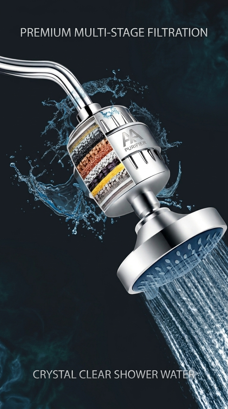 Filtered handheld shower head set with replacement cartridge options