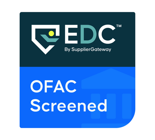 SupplierGateway EDC: OFAC screened